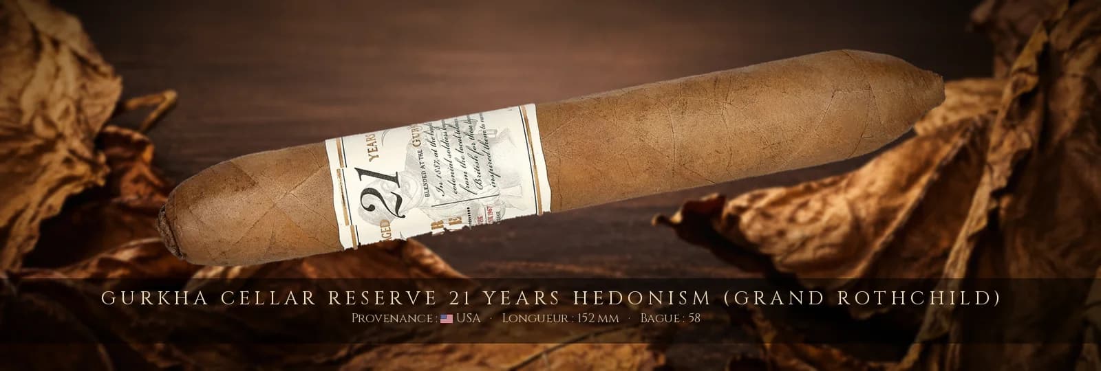 Gurkha Cellar Reserve 21 Years Hedonism (Grand Rothchild) — Gurkha — USA