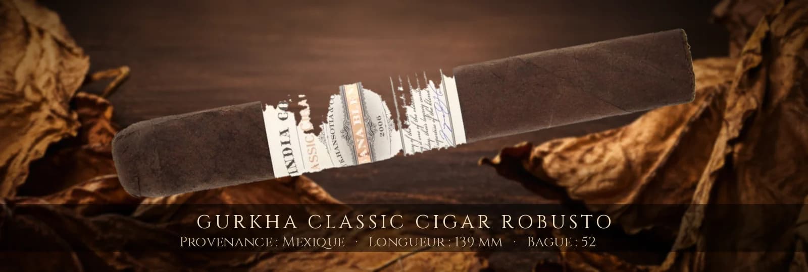 Gurkha Classic Cigar Robusto — Gurkha — Mexique