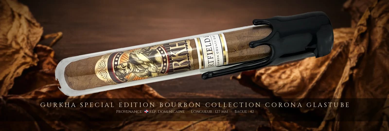 Gurkha Special Edition Bourbon Collection Corona Glastube — Gurkha — République Dominicaine