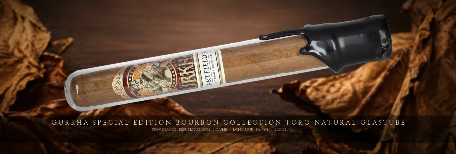 Gurkha Special Edition Bourbon Collection Toro Natural Tube en verre — Gurkha — République Dominicaine