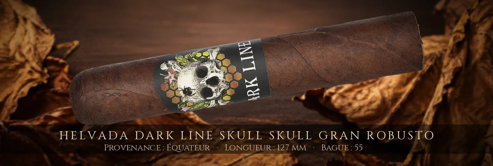 Helvada Dark Line Skull Skull Gran Robusto — Helvada — Équateur