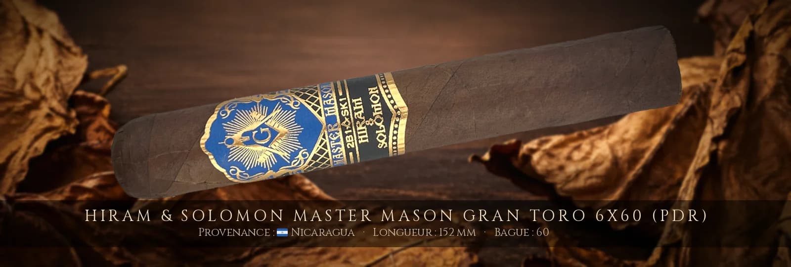 Hiram & Solomon Master Mason Gran Toro 6x60 (PDR) — Hiram & Solomon — Nicaragua