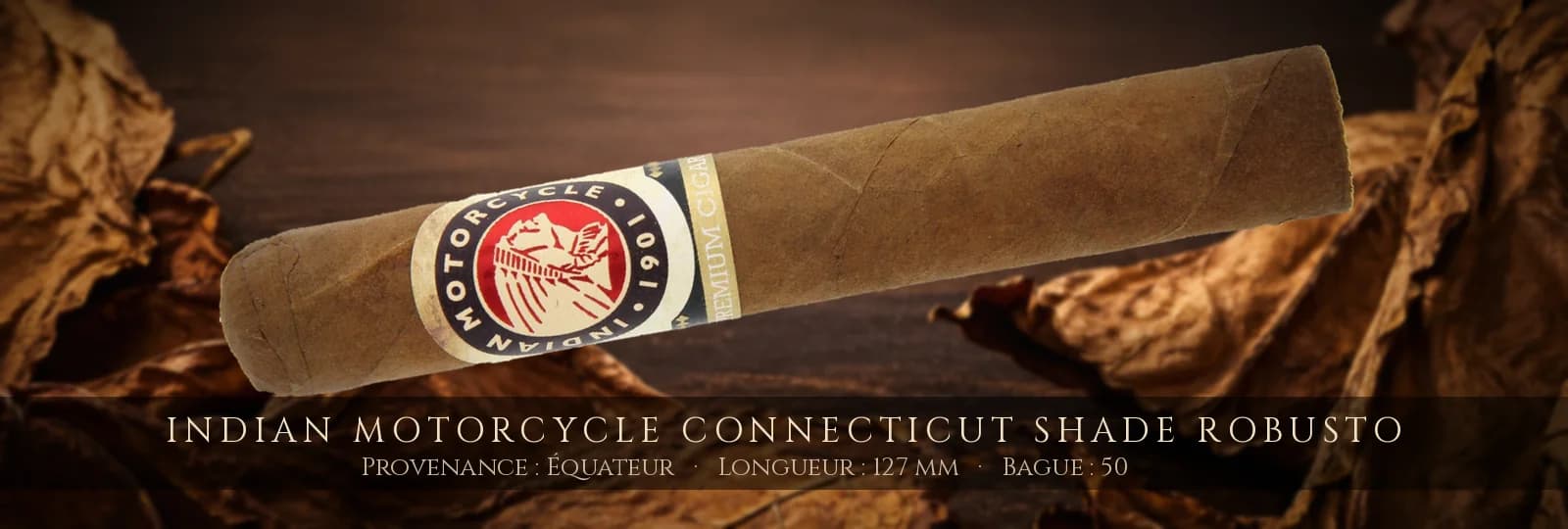 Indian Motorcycle Connecticut Shade Robusto — Indian Motorcycle — Équateur