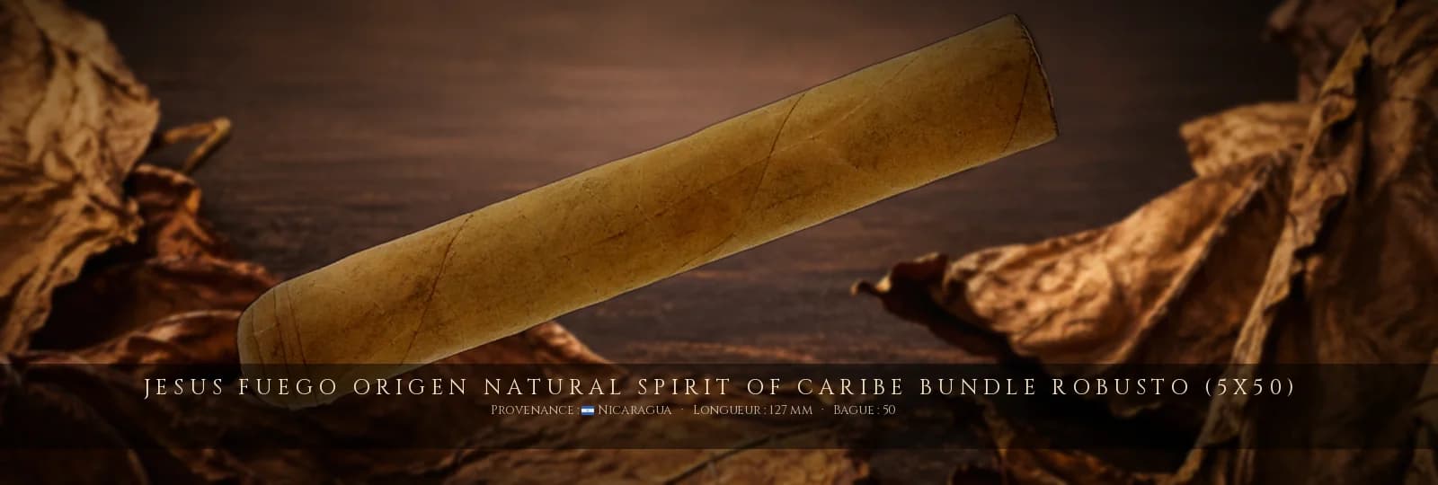 Jesus Fuego Origen Natural Spirit of Caribe Bundle Robusto (5x50) — Jesus Fuego — Nicaragua