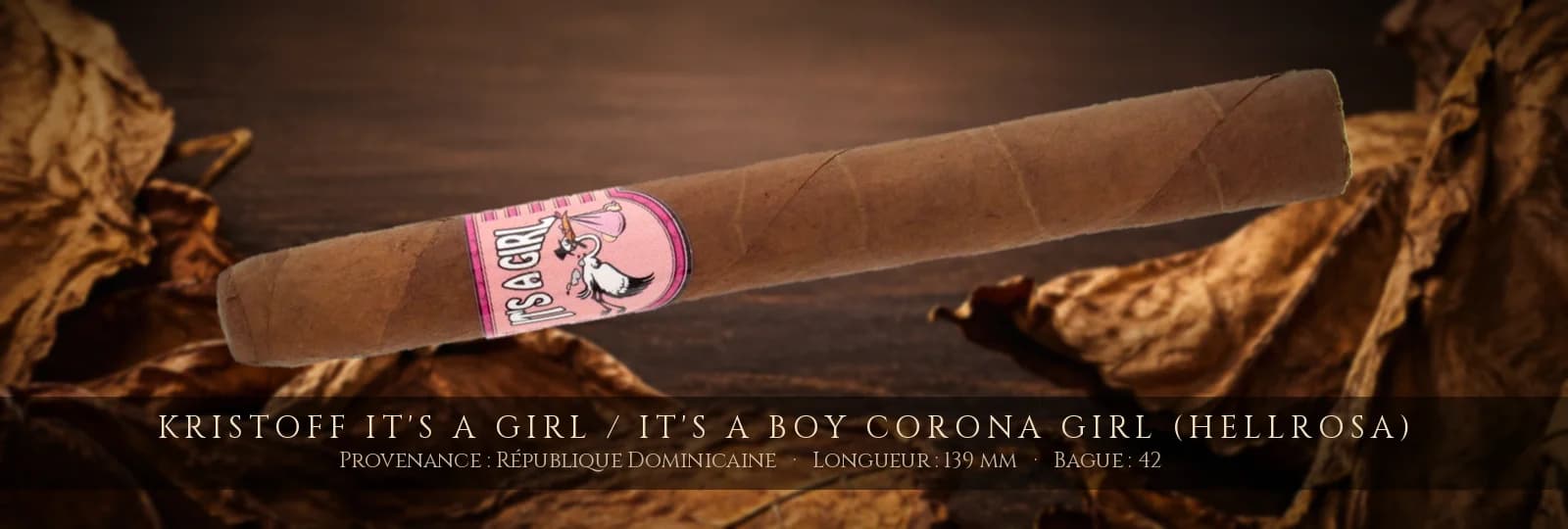 Kristoff It's a Girl / It's a Boy Corona GIRL (hellrosa) — Kristoff — République Dominicaine