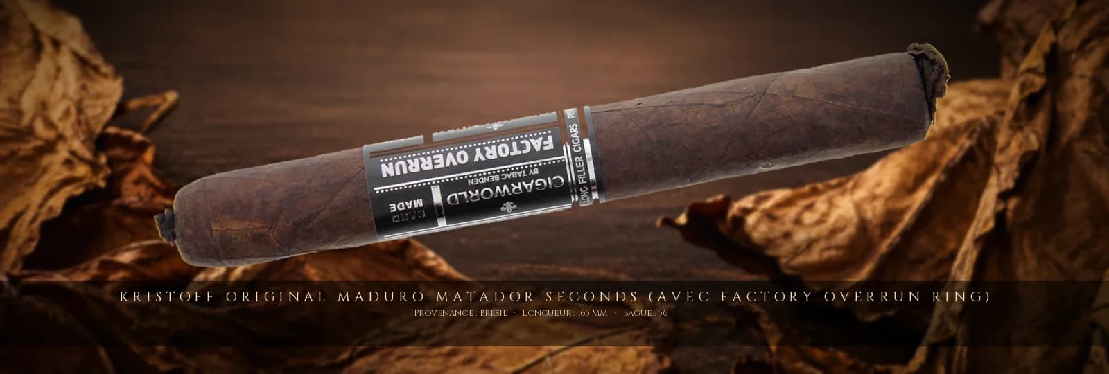 Kristoff Original Maduro Matador SECONDS (avec Factory Overrun Ring) — Kristoff — Brésil