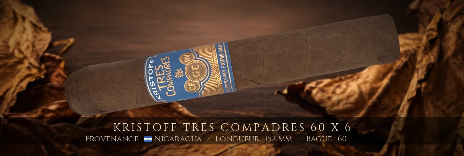 Kristoff Tres Compadres 60 x 6 — Kristoff — Nicaragua