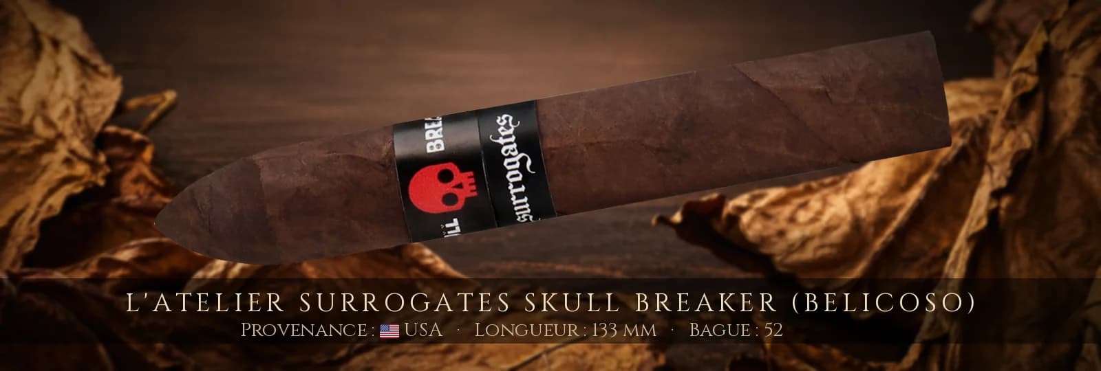 L'Atelier Surrogates Skull Breaker (Belicoso) — L'Atelier — USA