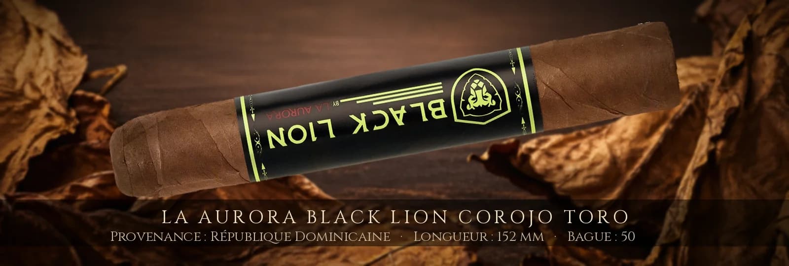 La Aurora Black Lion Corojo Toro — La Aurora — République Dominicaine