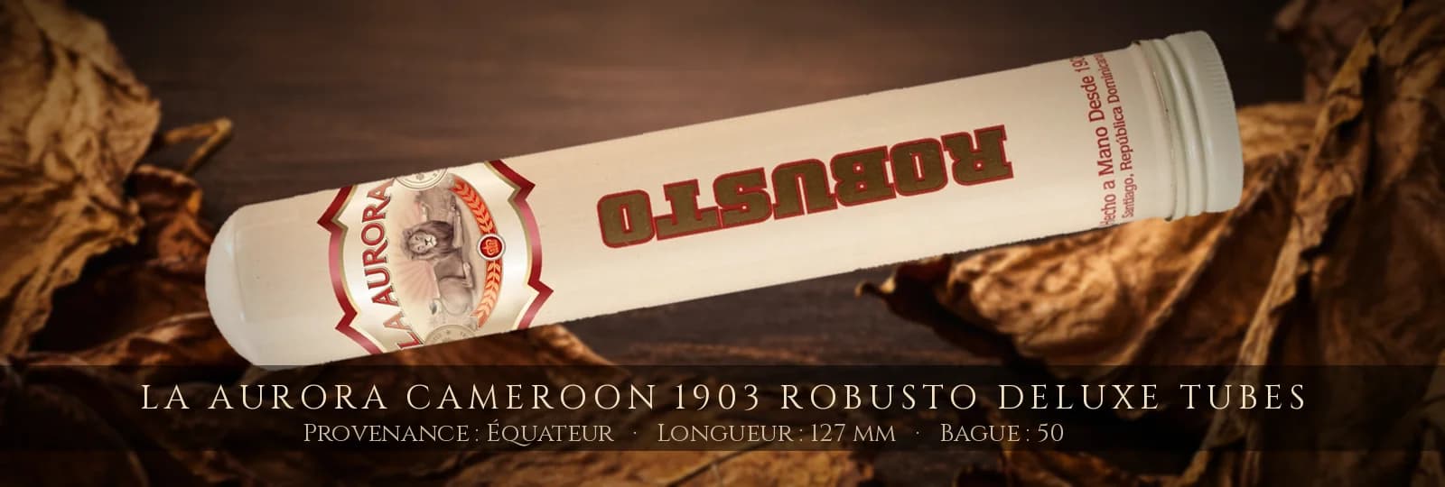 La Aurora Cameroon 1903 Robusto Deluxe Tubes — La Aurora — Équateur