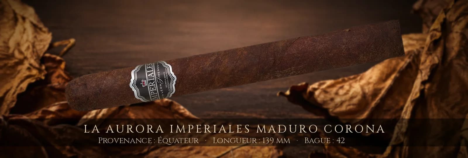 La Aurora Imperiales Maduro Corona — La Aurora — Équateur