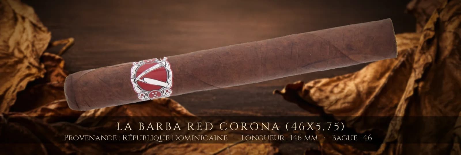 La Barba Red Corona (46x5,75) — La Barba — République Dominicaine