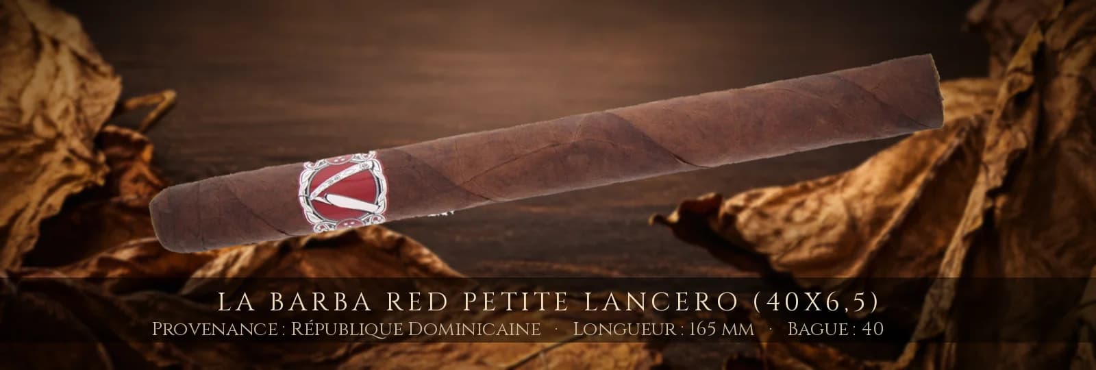 La Barba Red Petite Lancero (40x6,5) — La Barba — République Dominicaine