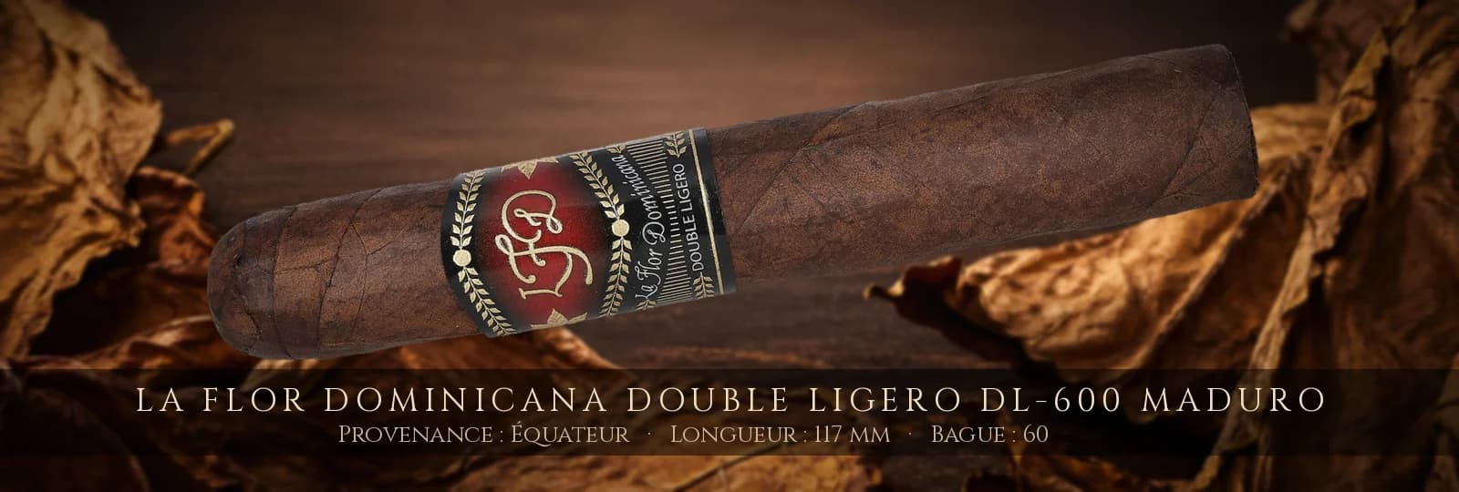 La Flor Dominicana Double Ligero DL-600 Maduro — La Flor Dominicana — Équateur