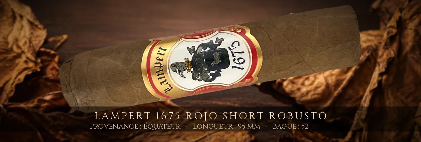 Lampert 1675 Rojo Short Robusto — Lampert — Équateur