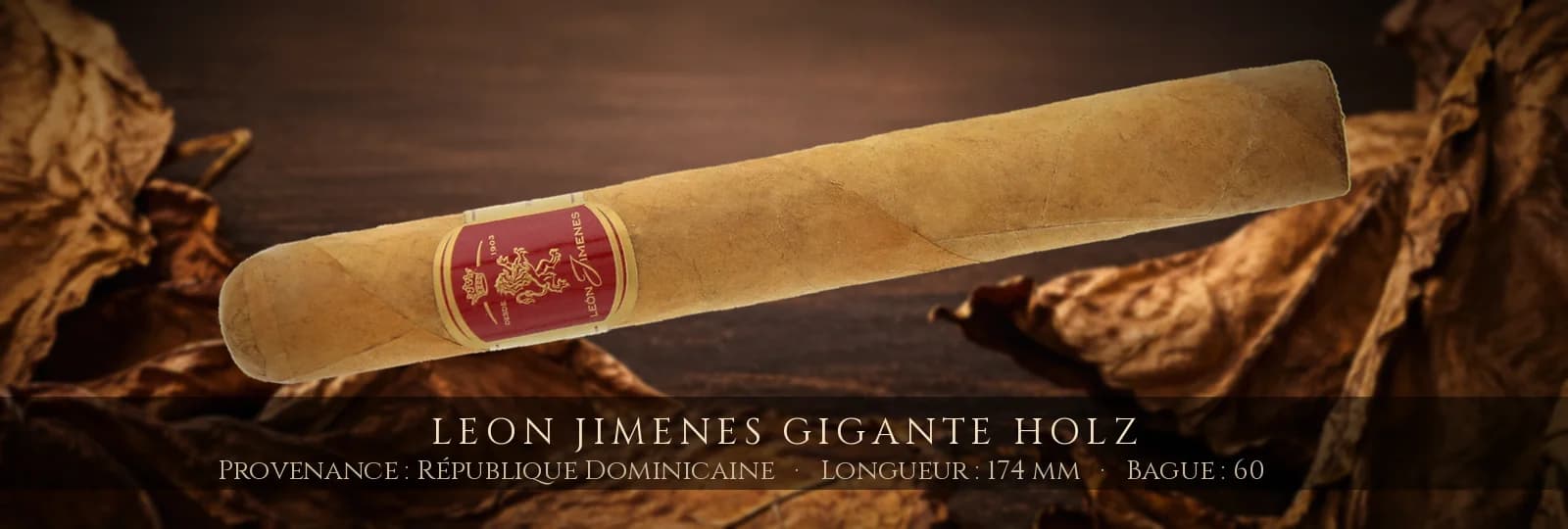 Leon Jimenes Gigante Holz — Leon Jimenes — République Dominicaine