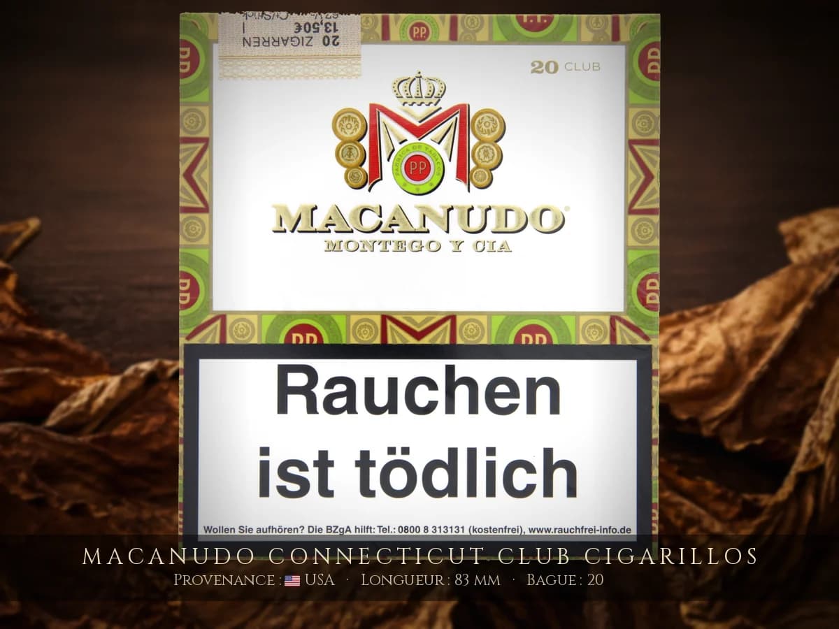 Macanudo Connecticut Club Cigarillos — Macanudo — USA
