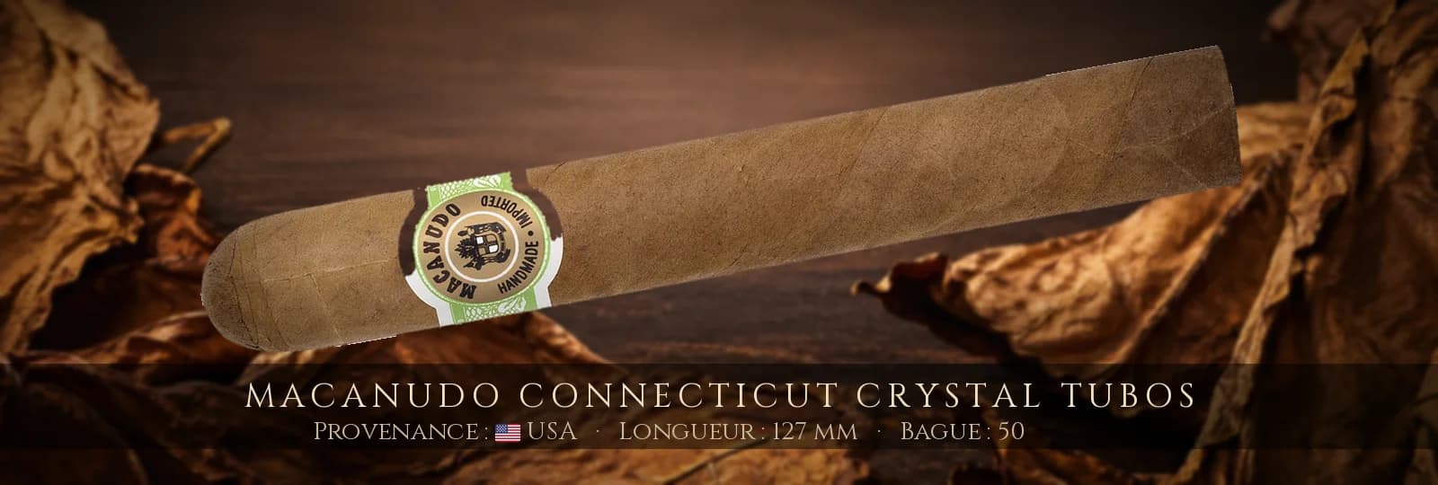 Macanudo Connecticut Crystal Tubos — Macanudo — USA