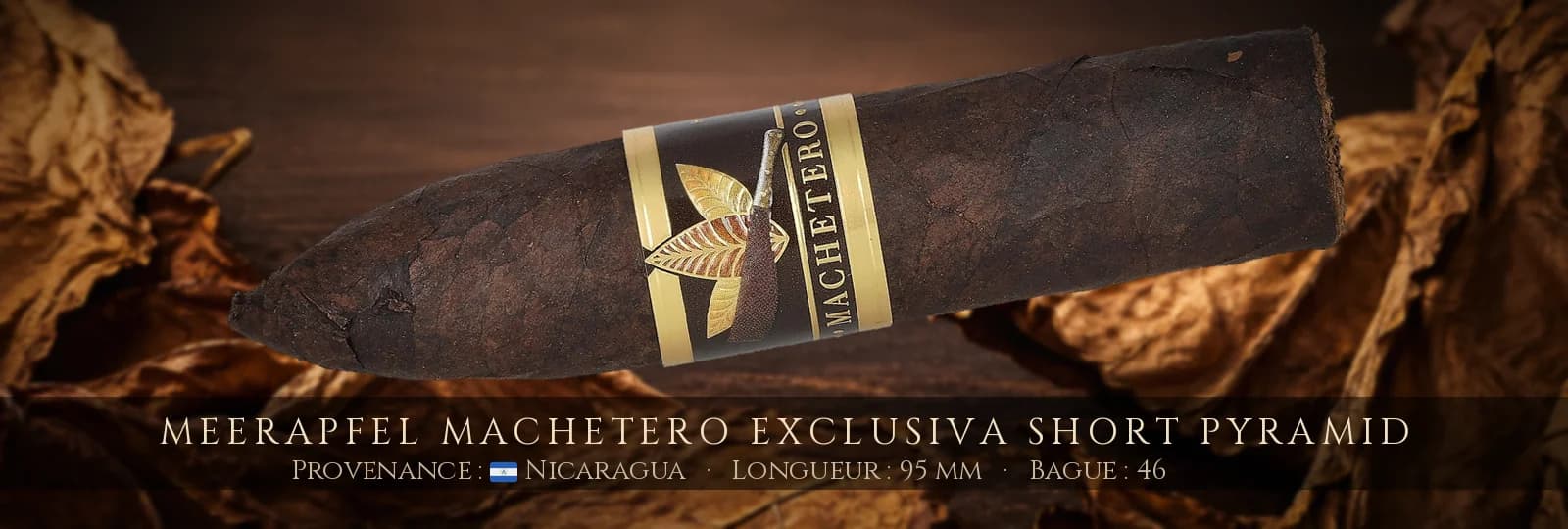 Meerapfel Machetero Exclusiva Short Pyramid — Meerapfel — Nicaragua