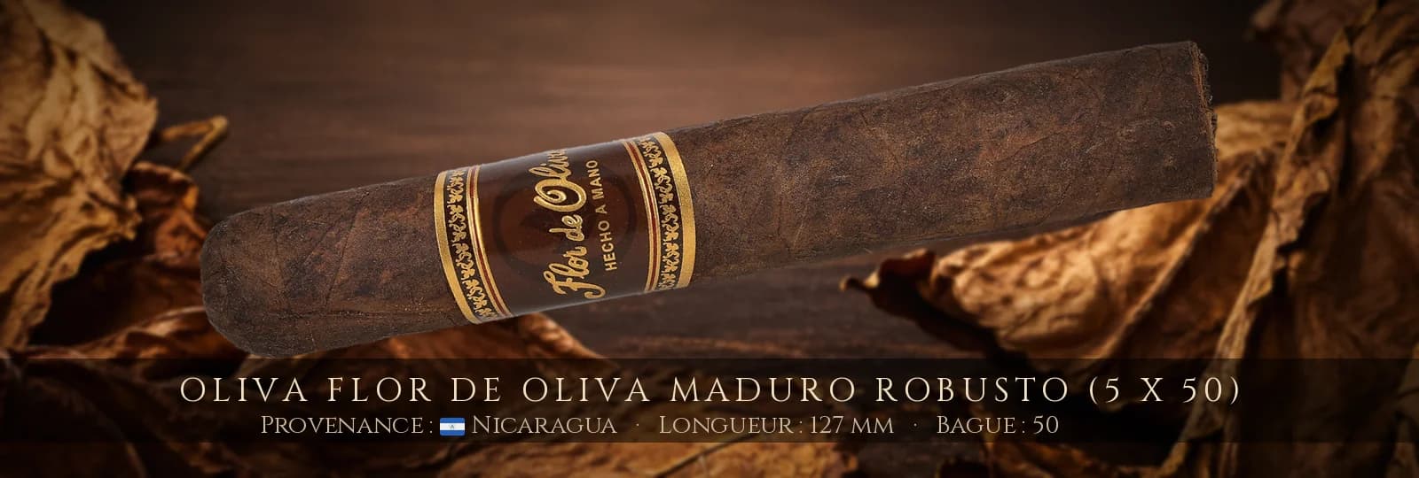 Oliva Flor de Oliva Maduro Robusto (5 x 50) — Oliva — Nicaragua