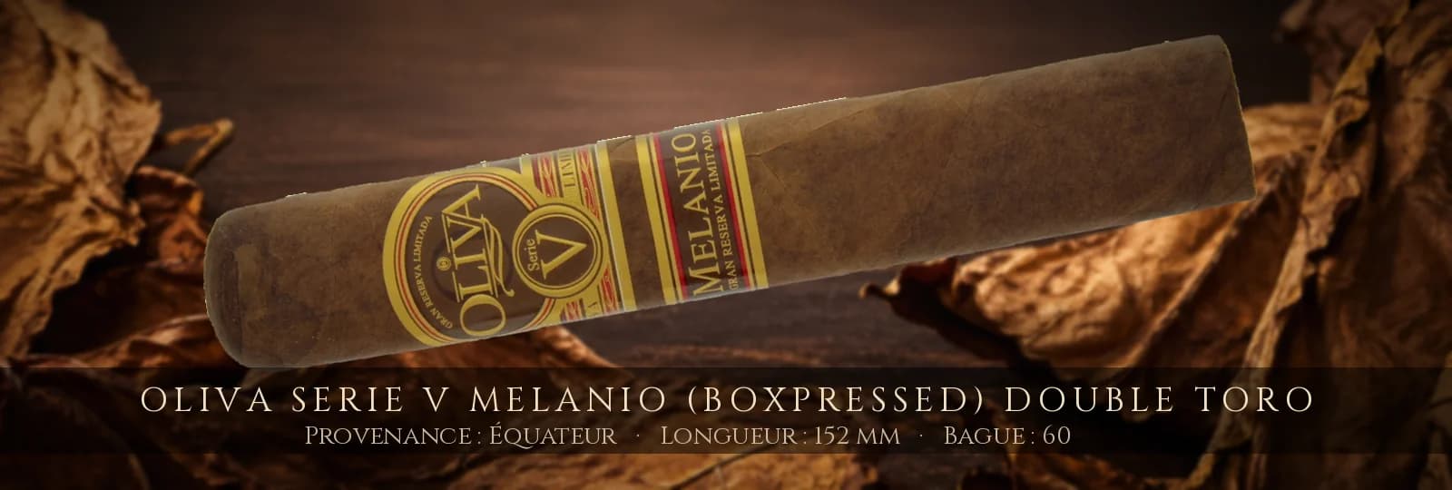 Oliva Serie V Melanio (Boxpressed) Double Toro — Oliva — Équateur
