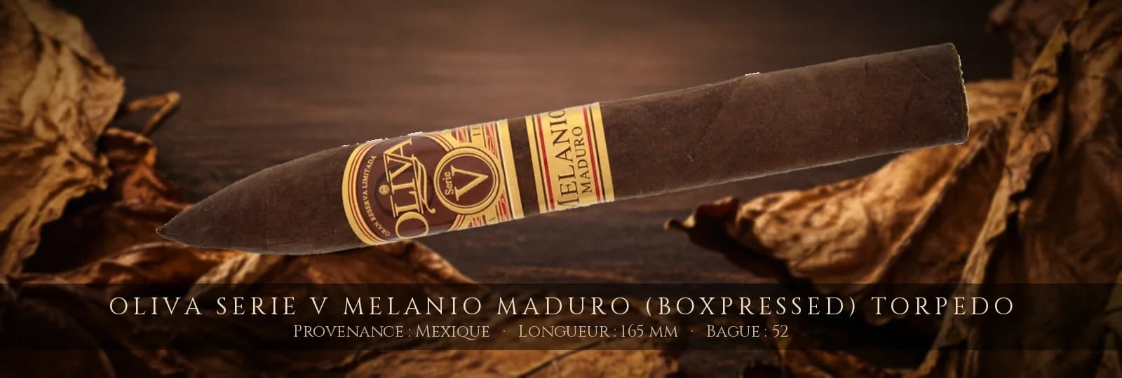 Oliva Serie V Melanio Maduro (Boxpressed) Torpedo — Oliva — Mexique
