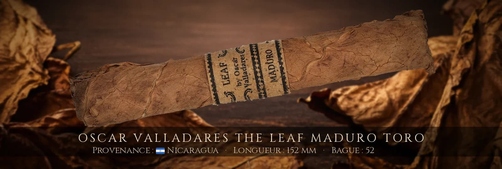 Oscar Valladares The Leaf Maduro Toro — Oscar Valladares — Nicaragua