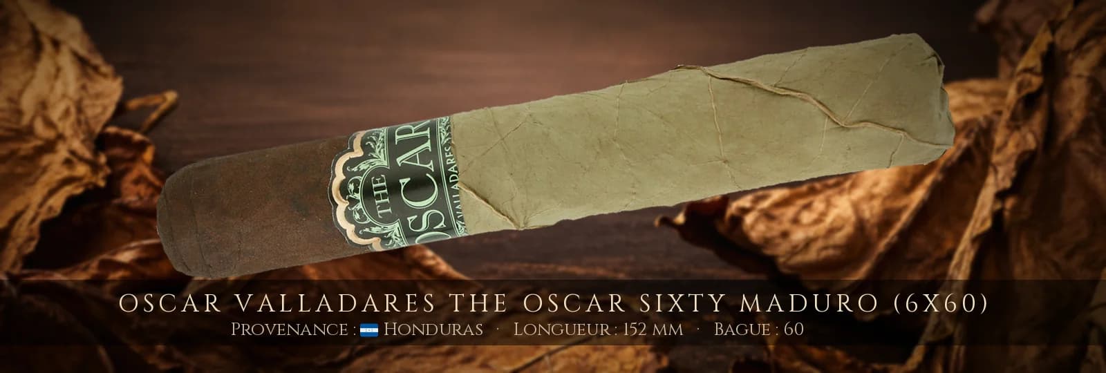 Oscar Valladares The Oscar Sixty Maduro (6x60) — Oscar Valladares — Honduras