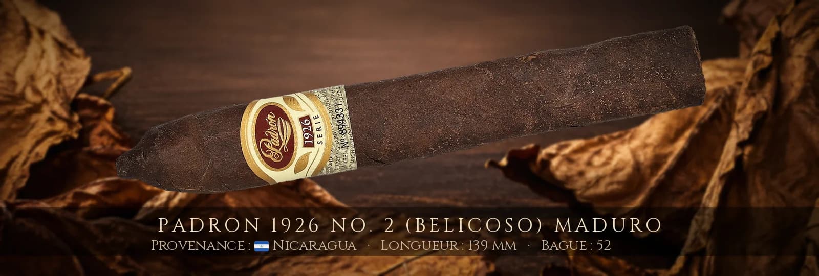Padron 1926 No. 2 (Belicoso) MADURO — Padron — Nicaragua