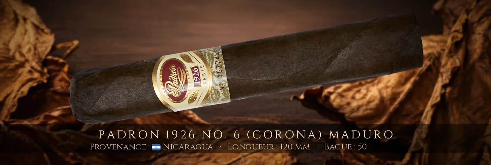 Padron 1926 No. 6 (Corona) MADURO — Padron — Nicaragua