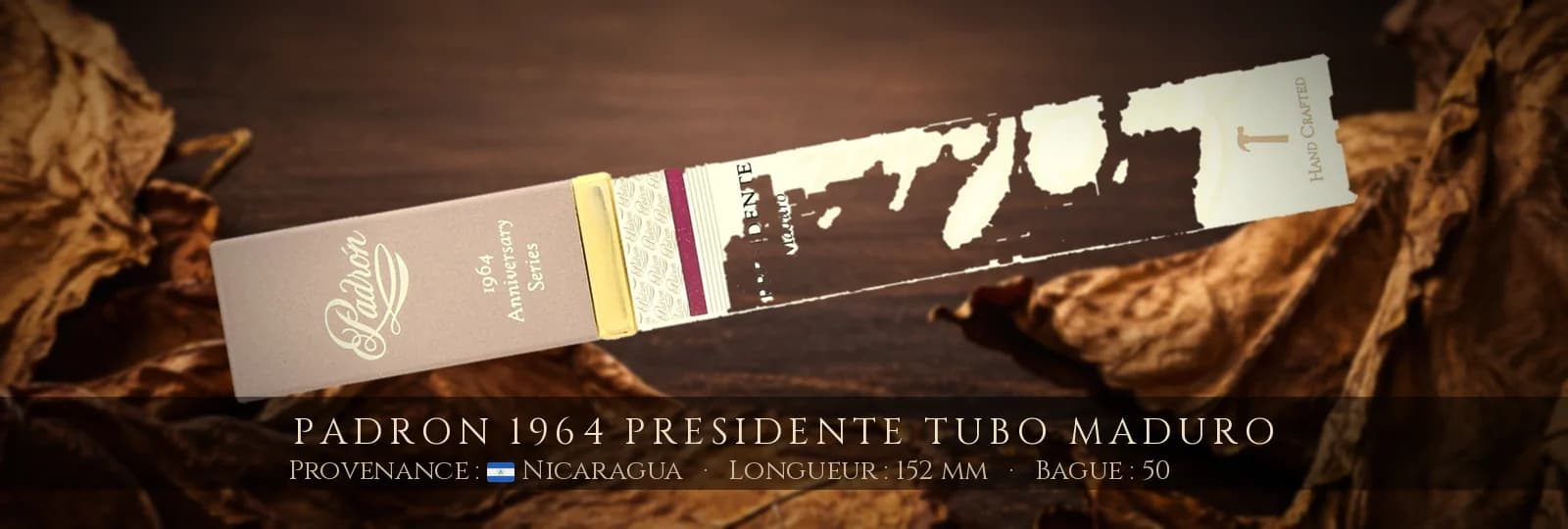Padron 1964 Presidente Tubo MADURO — Padron — Nicaragua