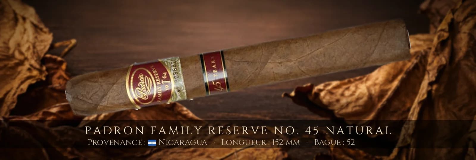 Padron Family Reserve No. 45 NATURAL — Padron — Nicaragua