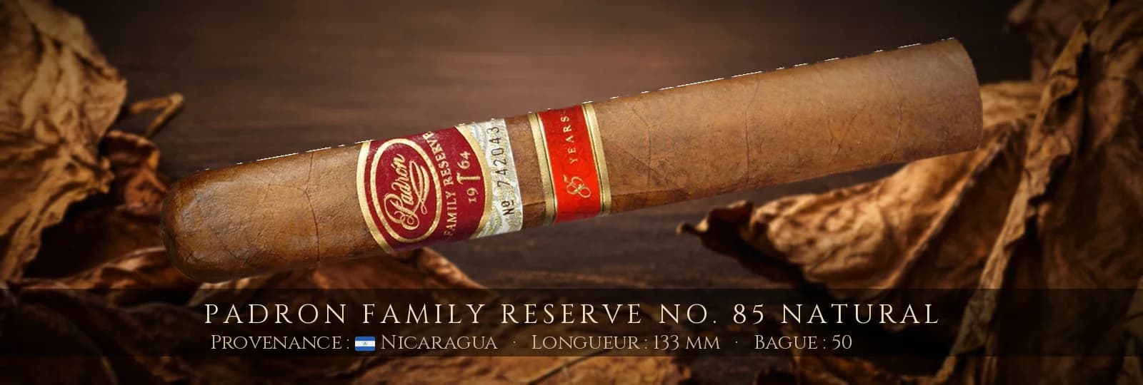 Padron Family Reserve No. 85 NATURAL — Padron — Nicaragua