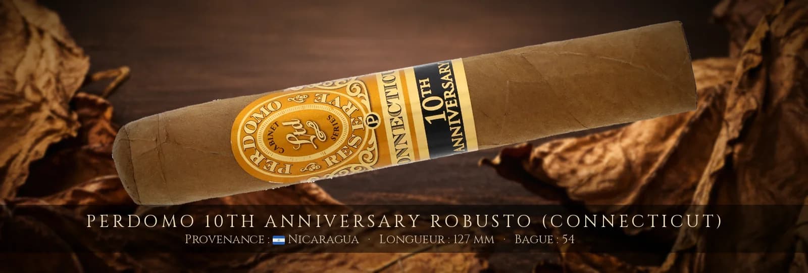 Perdomo 10th Anniversary Robusto (Connecticut) — Perdomo — Nicaragua