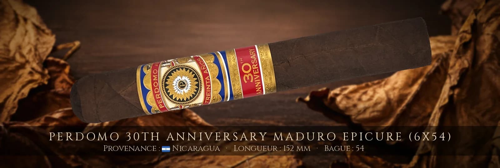 Perdomo 30th Anniversary Maduro Epicure (6x54) — Perdomo — Nicaragua
