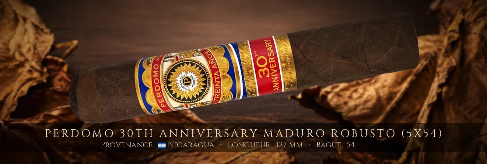 Perdomo 30th Anniversary Maduro Robusto (5x54) — Perdomo — Nicaragua