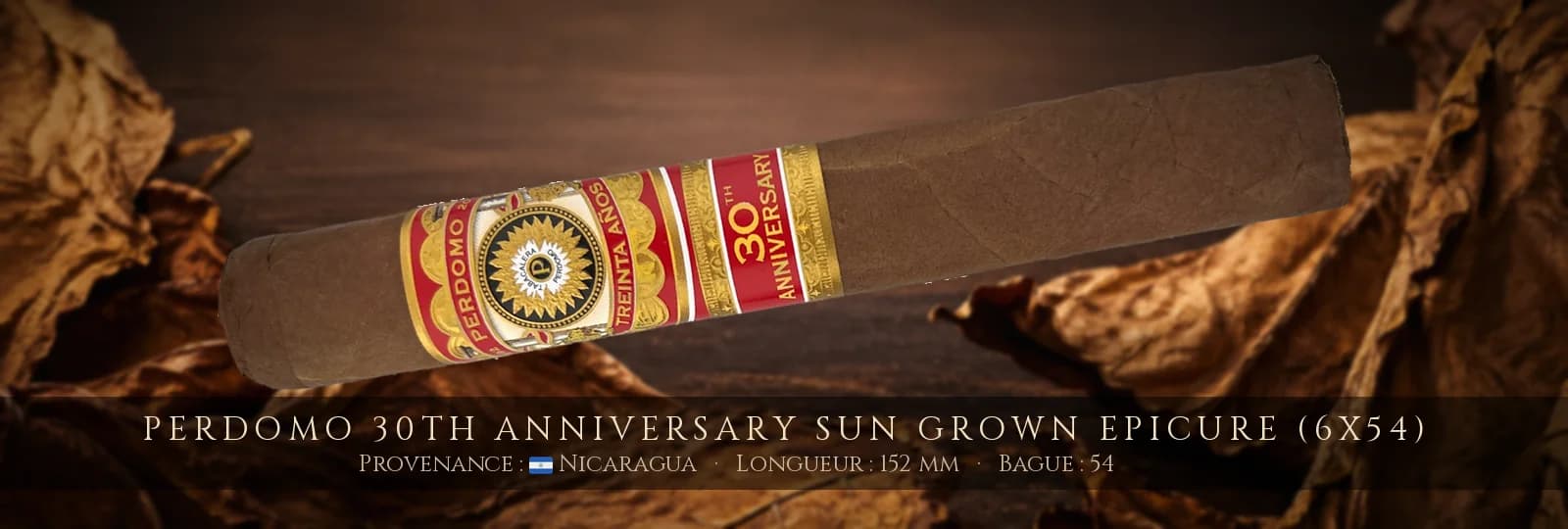 Perdomo 30th Anniversary Sun Grown Epicure (6x54) — Perdomo — Nicaragua
