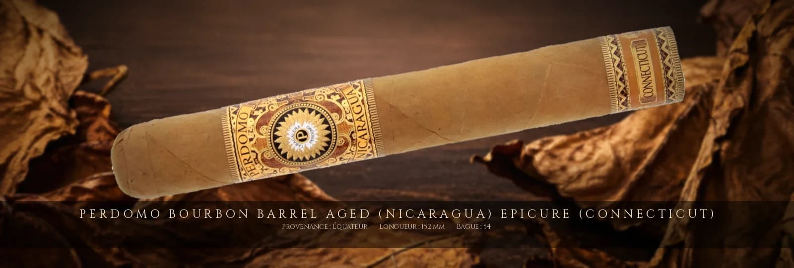 Perdomo Bourbon Barrel Aged (Nicaragua) Epicure (Connecticut) — Perdomo — Équateur