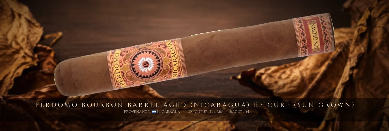 Perdomo Bourbon Barrel Aged (Nicaragua) Epicure (Sun Grown) — Perdomo — Nicaragua