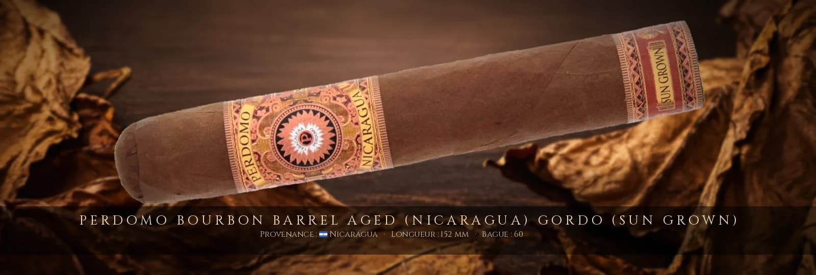 Perdomo Bourbon Barrel Aged (Nicaragua) Gordo (Sun Grown) — Perdomo — Nicaragua