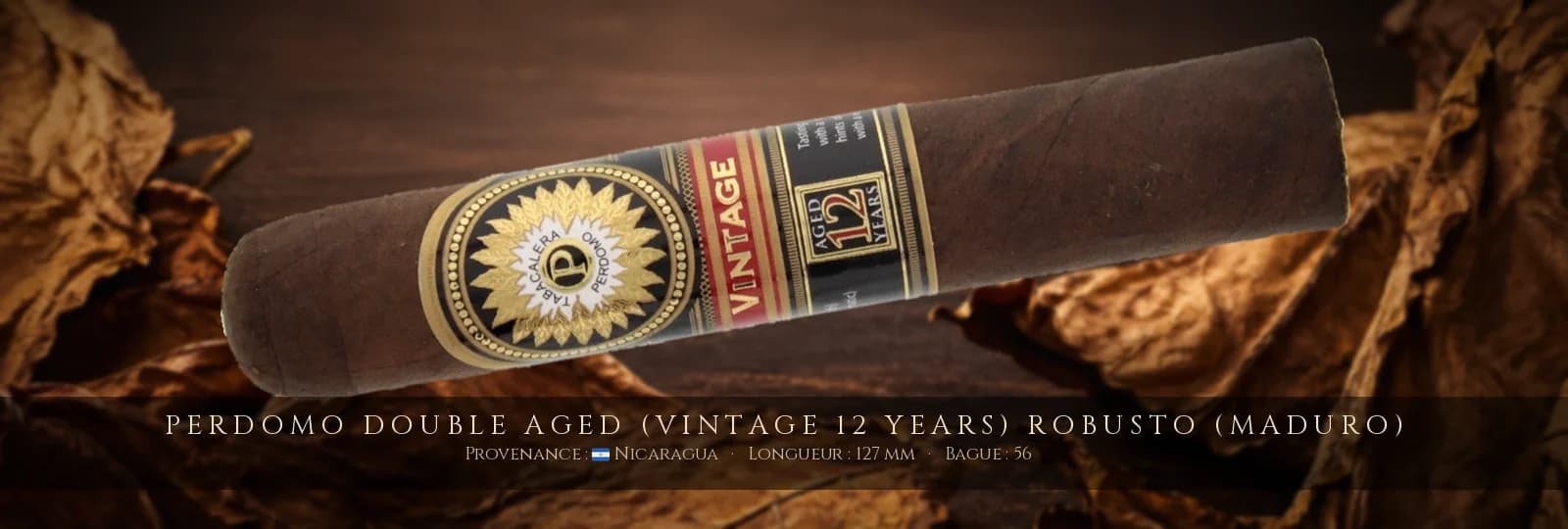 Perdomo Double Aged (Vintage 12 Years) Robusto (Maduro) — Perdomo — Nicaragua