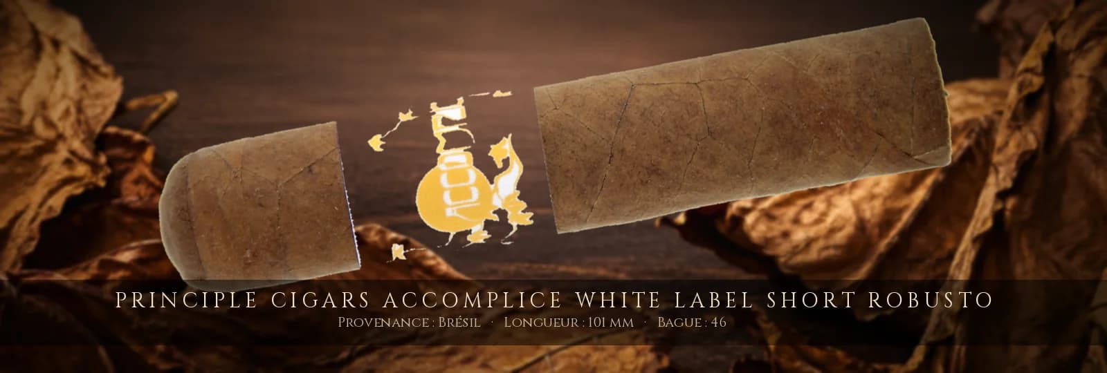 Principle Cigars Accomplice White Label Short Robusto — Principle Cigars — Brésil