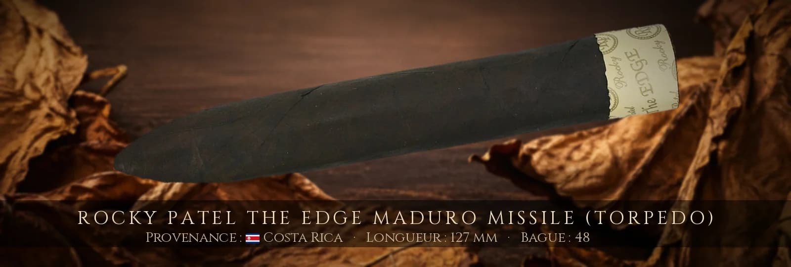 Rocky Patel The Edge Maduro Missile (Torpedo) — Rocky Patel — Costa Rica