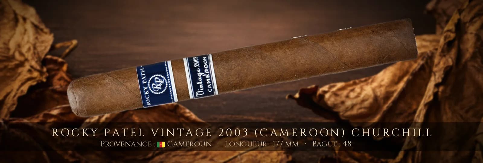 Rocky Patel Vintage 2003 (Cameroon) Churchill — Rocky Patel — Cameroun