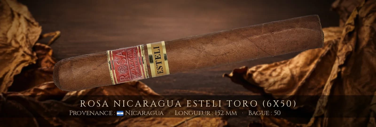 Rosa Nicaragua Esteli Toro (6x50) — Rosa Nicaragua — Nicaragua