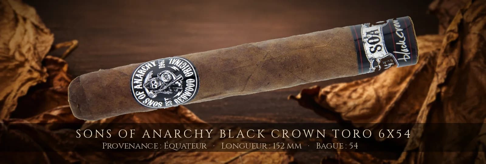 Sons of Anarchy Black Crown Toro 6x54 — Sons of Anarchy — Équateur