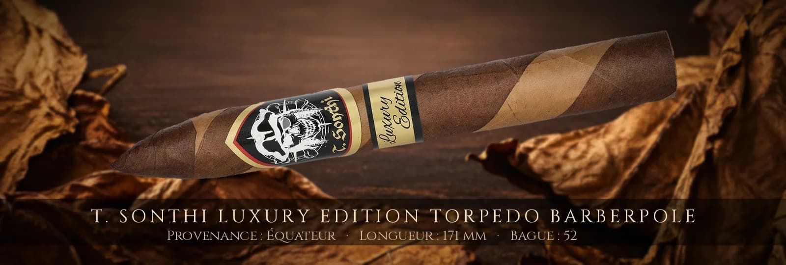 T. Sonthi Luxury Edition Torpedo Barberpole — T. Sonthi — Équateur