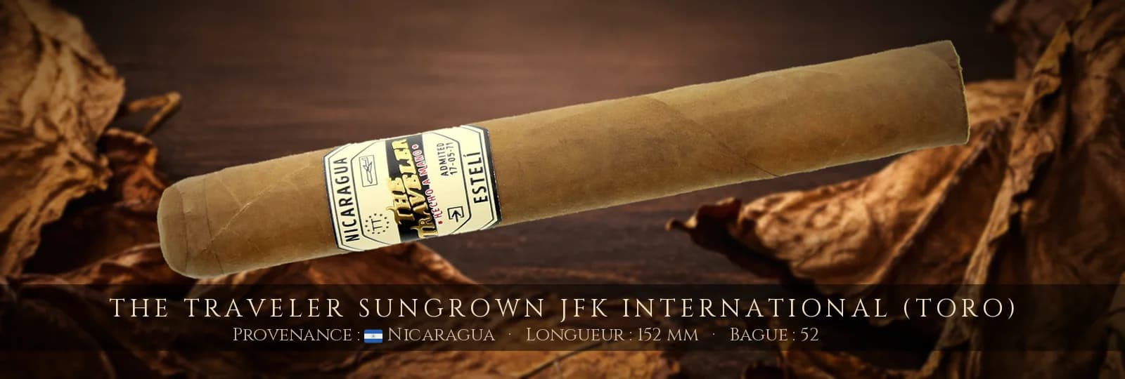 The Traveler Sungrown JFK International (Toro) — The Traveler — Nicaragua