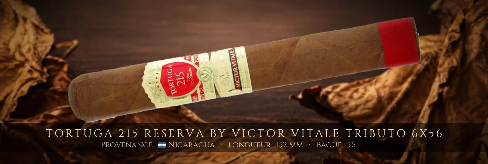 Tortuga 215 Reserva by Victor Vitale Tributo 6x56 — Tortuga — Nicaragua
