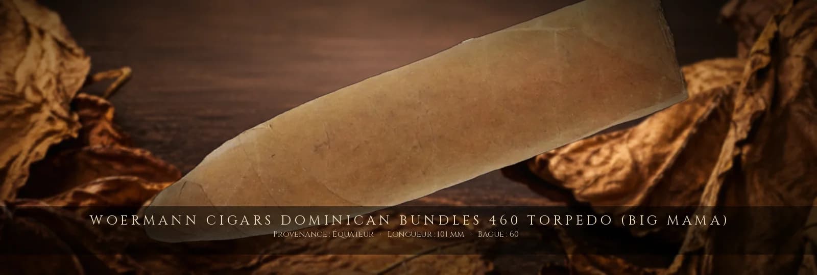 Woermann Cigars Dominican Bundles 460 Torpedo (Big Mama) — Woermann Cigars — Équateur